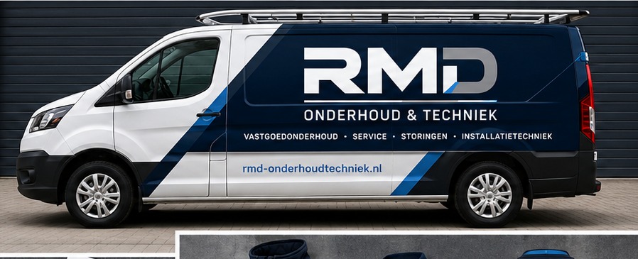 RMD Onderhoud en Techniek bedrijfsbus en professionele uitstraling